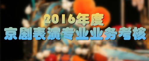 男人操女人免费网站免费网站国家京剧院2016年度京剧表演专业业务考...